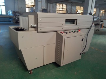 PLC controlled automatic doors shrink wrapping machine