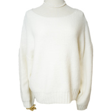 Soft Women's Pullover in Acrylic Mohair Blend