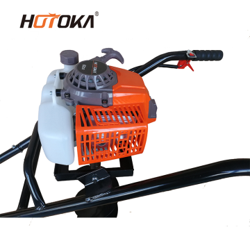 2-stroke 62CC Handpush Earth Auger Ground Drill Machine