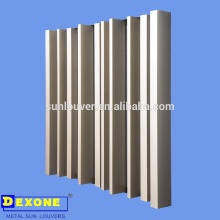 vertical aerofoil box louvers sun shade