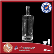 Wholesale Square Shaped 650ml Clear Glass Bottles In Miami