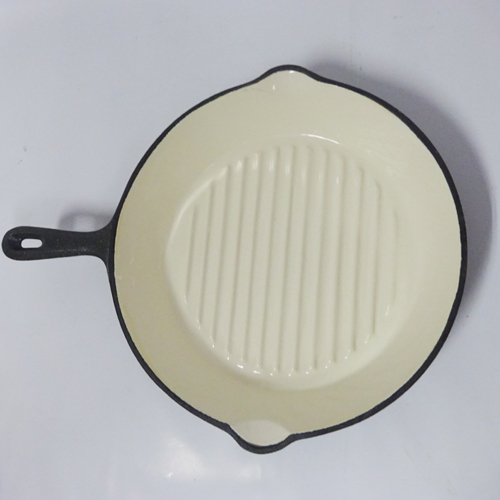 10 Zoll Emaille Gusseisen Bratpfanne mit Griff / Griddle Pan / Kochgeschirr