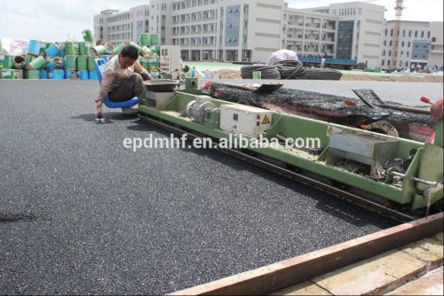 spray coating system running track pave machines