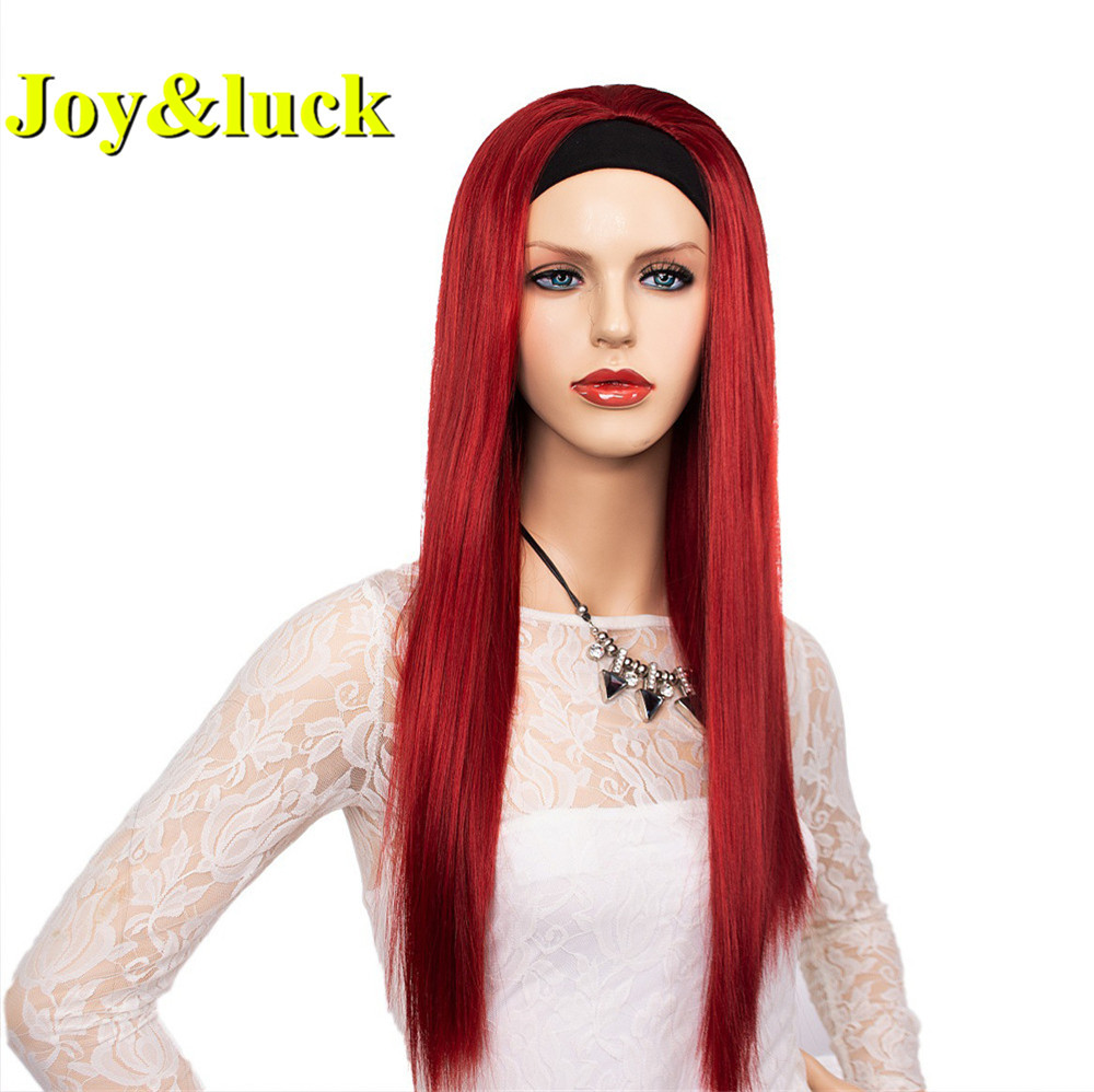 Women's Head Band for African Black Hairband Wigs Wholesale Price Ladies Hair Scarf Long Curly Headband Wig Synthetic Hair Wigs