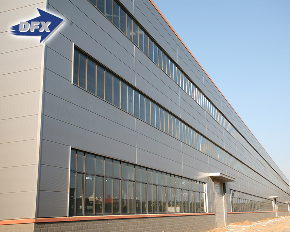 China pre-fabricated security ready made H shape beam steel structure warehouse building