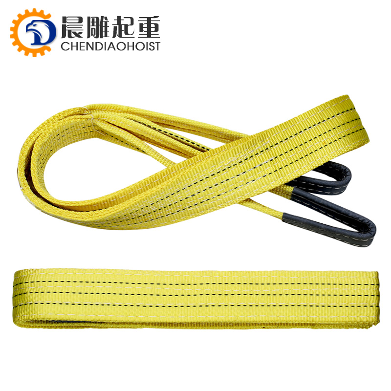 1T  5T 12T 20T Color Code Polyester Duplex Lifting Webbing Belt Webbing Sling