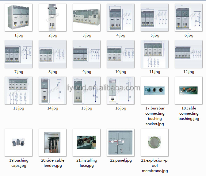 SF6 12kV 24kV RMU ring main unit gas insulated switchgear for electrical equipment