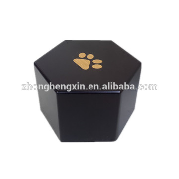 New desin Paw print wooden pet urn