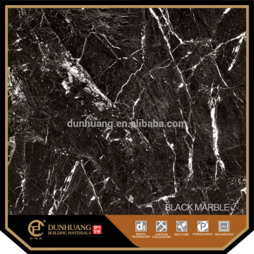 Black Marble with white Veins Polished Porcelain Tile