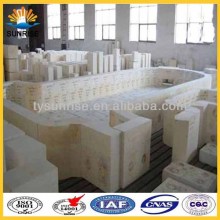 Casting AZS Refractory for Glass Tank Furnace Refractories