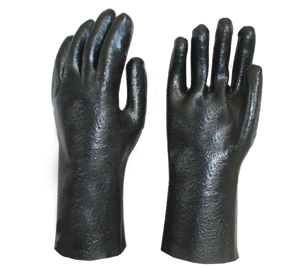 Guantes negros de 12 &quot;resistentes a productos químicos