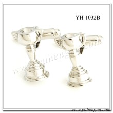 YH-1032B Novelty Silver Trophy Cufflinks, Champion Cufflinks
