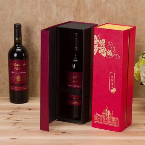 Şişe Ambalaj Karton Kutuları Özel Şarap Kutusu Hediyesi