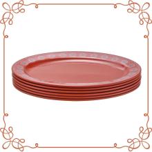 12 Inch Melamine Oval Plate Set of 6