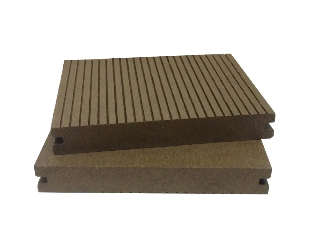 Factory Sale WPC Decking Outdoor Solid Wood Plastic Composite Flooring