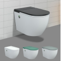 WC senza serbatoio in ceramica all&#39;ingrosso di forma rotonda europea