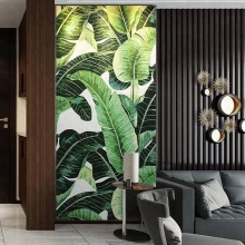 3D flower power mosaic wall art murals with crystal glass mosaic tiles