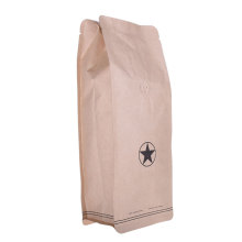 250 g kraftpapier platte bodem composteerbaar materiaal biodegradable koffie/thee bag masala