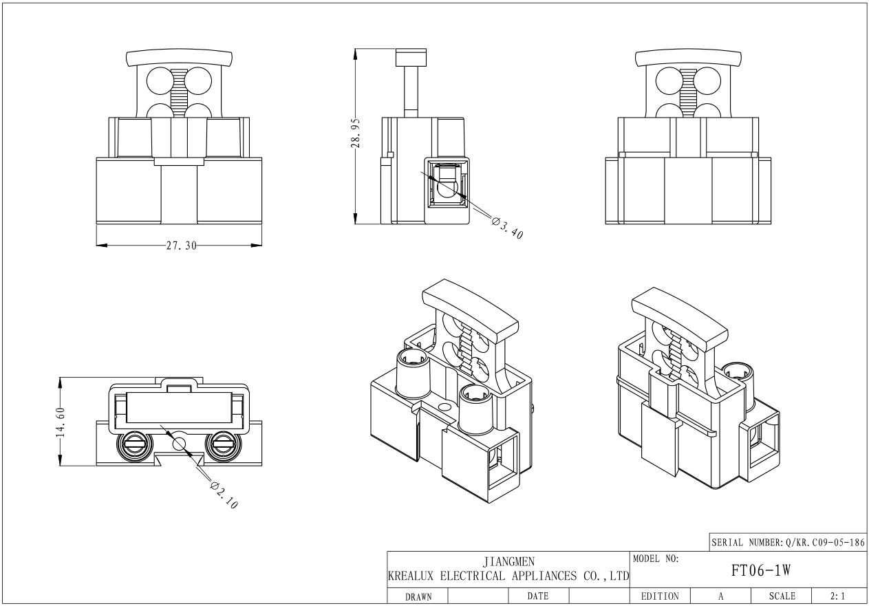 1 Pole Fuse Terminals