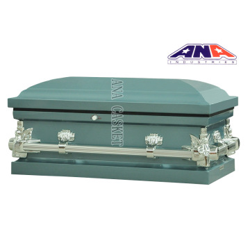American Style Steel Infant Child Funeral Caskets