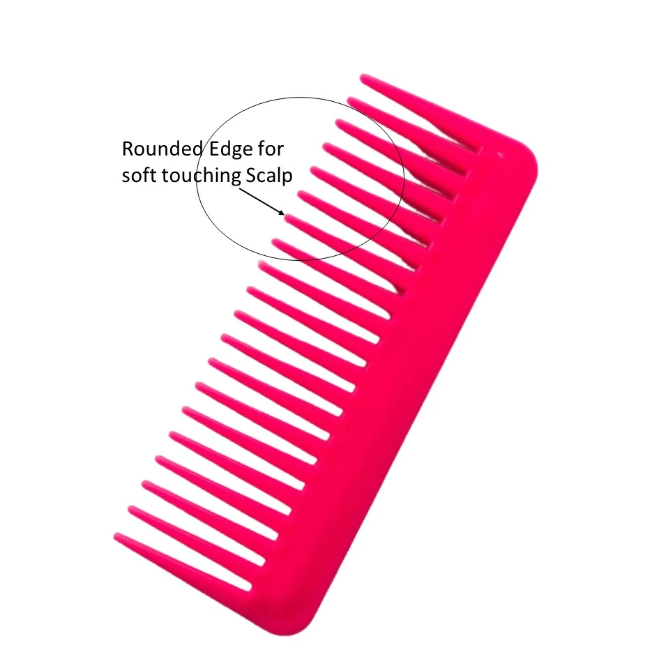 Wide Tooth Comb Hair Combs Pink Blow Dryer Brush and Combs