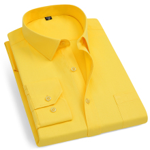 Wholesale Yellow Garments Long Sleeve Men's Shirts