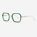 Classic Rectangular and Bevel Acetate Unisex Optical Frames 23A3059