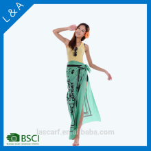 customized printed cotton beach sarong