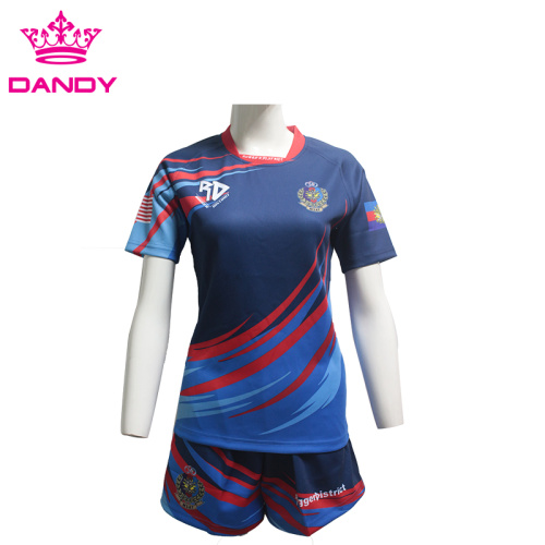 Última camisa masculina de rugby de sublimação personalizada