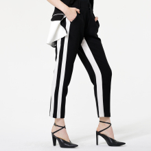 Casual Striped contrast Pants