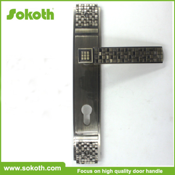 Hot sale European Style Door Handle Lock ( Door Handle With Plate )