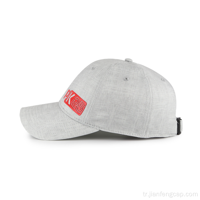 Açık beyzbol şapkası Kumaş TPU logosu geri dönüşüm