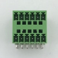 bent double layer male plug-in PCB terminal block