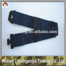 Navy Cotton Eyelet Military Web Belt