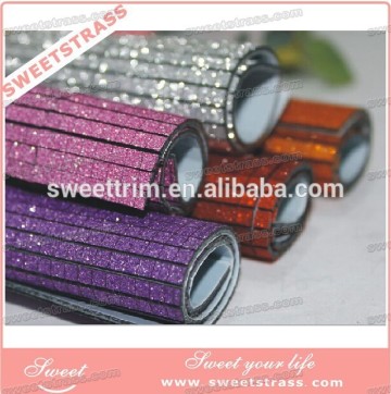 24*40CM bling square hot fix rhinestone mesh roll,hot fix strass mesh roll,hot fix crystal mesh roll