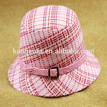 nature paper straw hat/fashion bucket summer hat/dobby straw hat