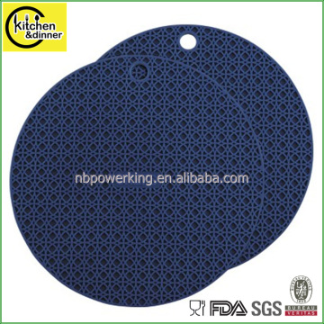 Round heat resistant silicon mat