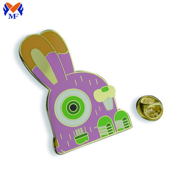 Metal Custom Rabbit Pin Badge