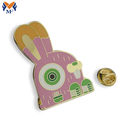 Badge de lapin personnalisé en métal