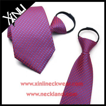 Professional Mens Polyester Woven Zipper Tie