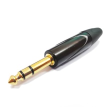 6.35mm Zinc/Copper Mono Jack Plug Terminators XLR 3P Audio Cable Connector for Computer