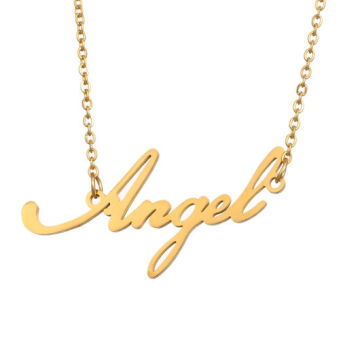 2024 Fashion Custom Name Necklace: Personalized Initial Necklaces in Golden