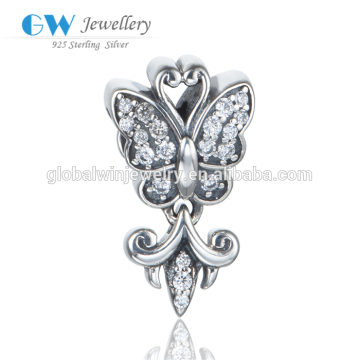 Ancient World Series Silver Charm Butterfly Charm Logo Charm