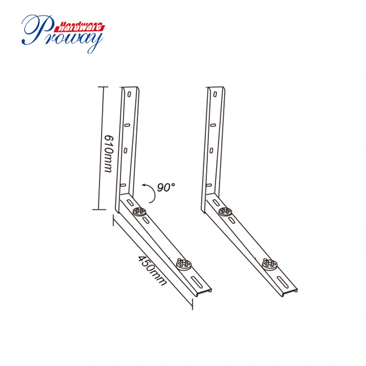 China Manufacturer High Quality AC Wall Bracket L Shape Air Conditioner Wall Mount Bracket/