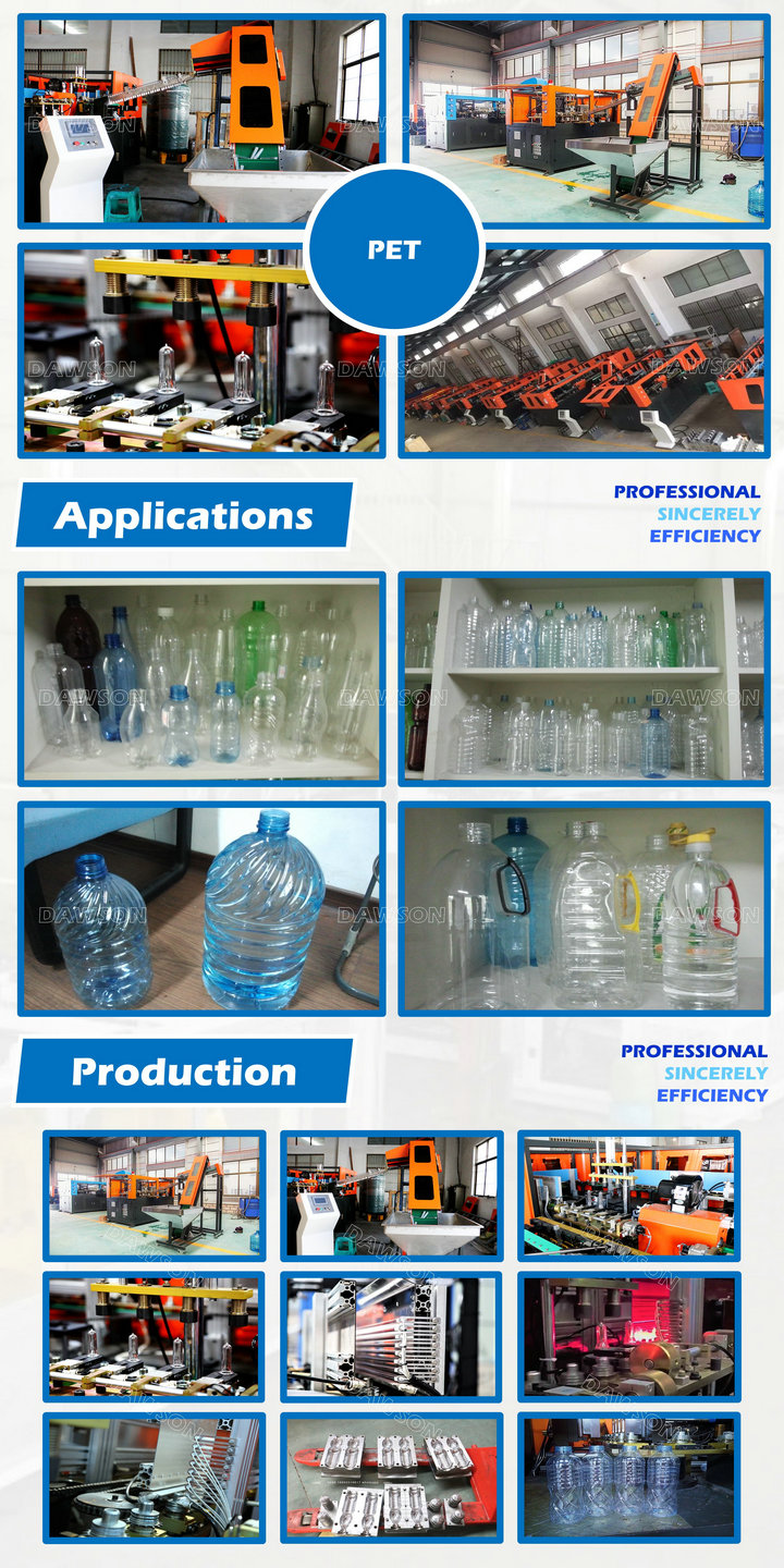 PET Jar Water Detergent Shampoo Mineral Water Squeeze Bottle Manufacturing Automatic Operation BLowing Moulding Machine