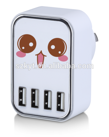 Mobile Accessories5V4.5A 4USB Port Portable Charger, Smart Charger for Mobile Phone