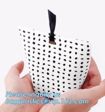 texture paper gift bag with black rope handle, fancy paper gift bag, Promotional santa waterproof christmas gift paper bag for p