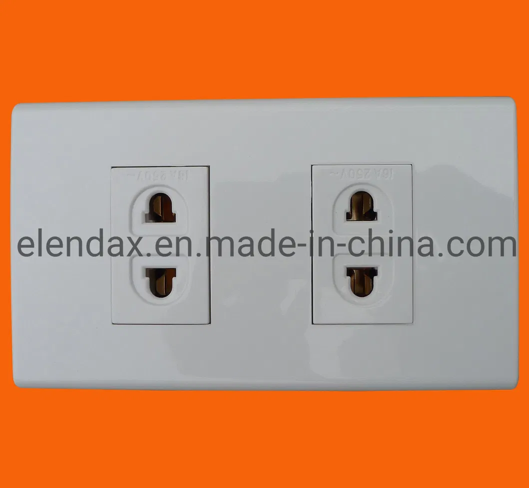 Elendax Electrical Power Wall Switch Socket Outlet 16A 250V