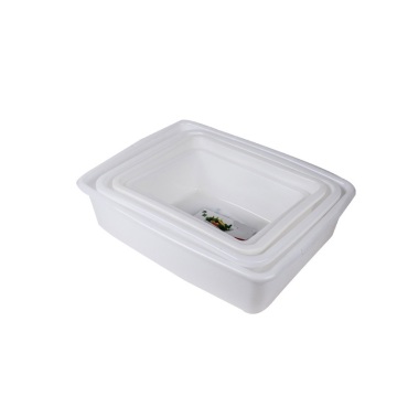 PE material plastic restaurant square box