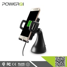 Powerqi fast Hand Held Use wireless car charger mobile phone holder wireless phone accessories charger
